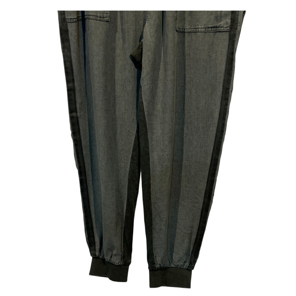 SPLENDID WOMENS MEDIUM DRAWSTRING LINEN BLEND LAKESIDE JOGGER GREEN NEW - Picture 7 of 12